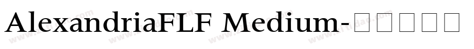 AlexandriaFLF Medium字体转换